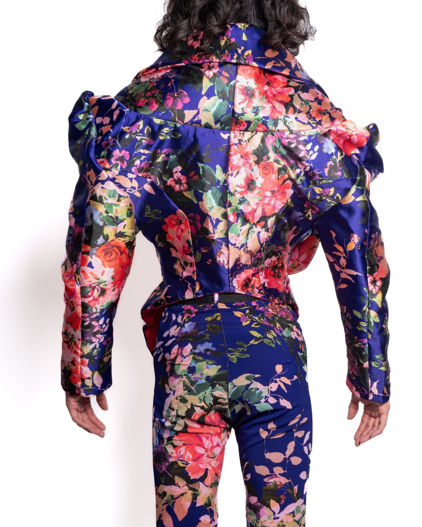 Designer Fleur de Drape Jacket