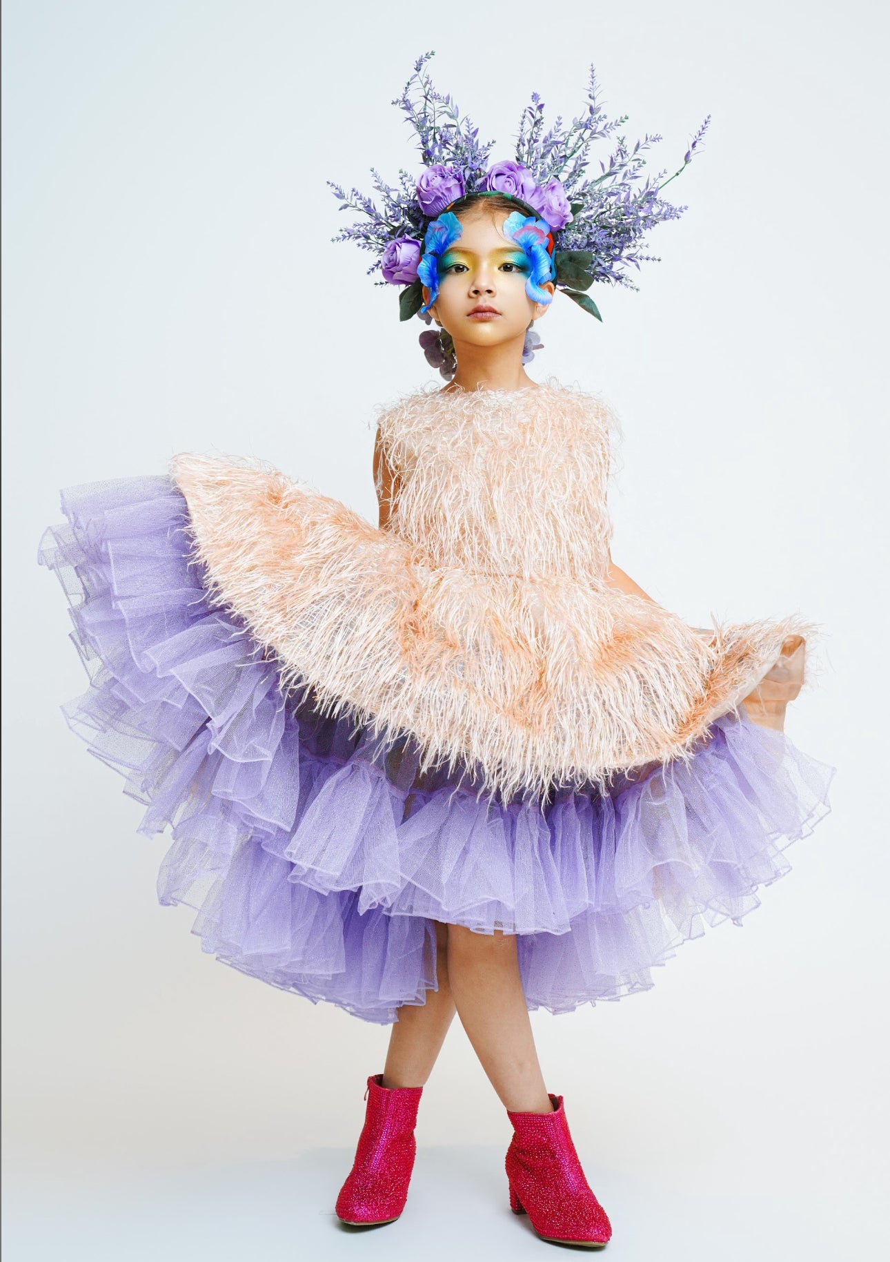 Designer Enchanted Petal Bloom Dress