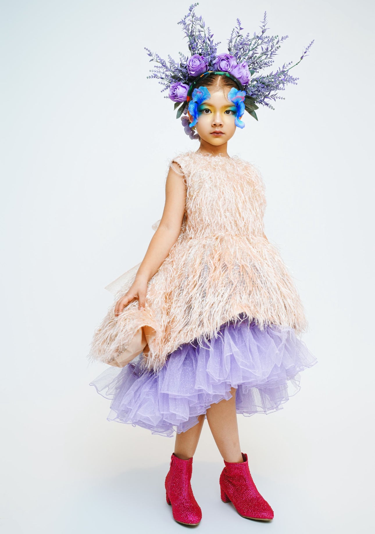Designer Enchanted Petal Bloom Dress