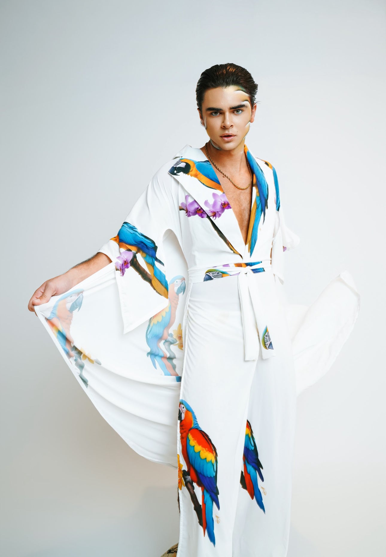 Designer Shadowed Tropics robe