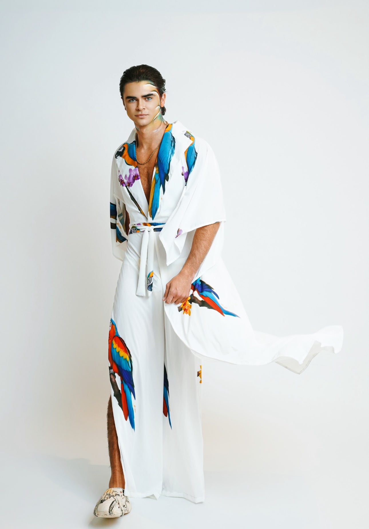 Designer Shadowed Tropics robe